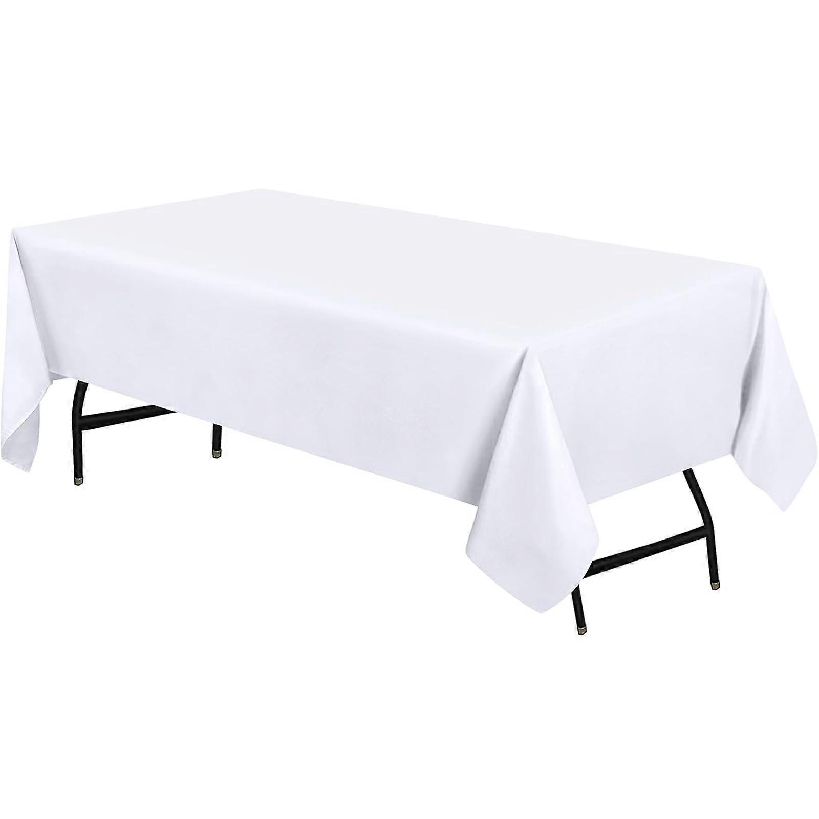 Polyester Table Cloth for Rectangle Tables 60x102 Inches, Stain-Resistant, Washable, Elegant Design in Various Colors