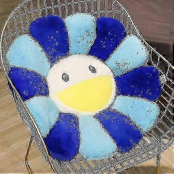Cute Rainbow Flower Kawaii Plush Smiley Face Sunflower Stuffed Plush Toy Chair Cushion Hold Pillow Home Decor