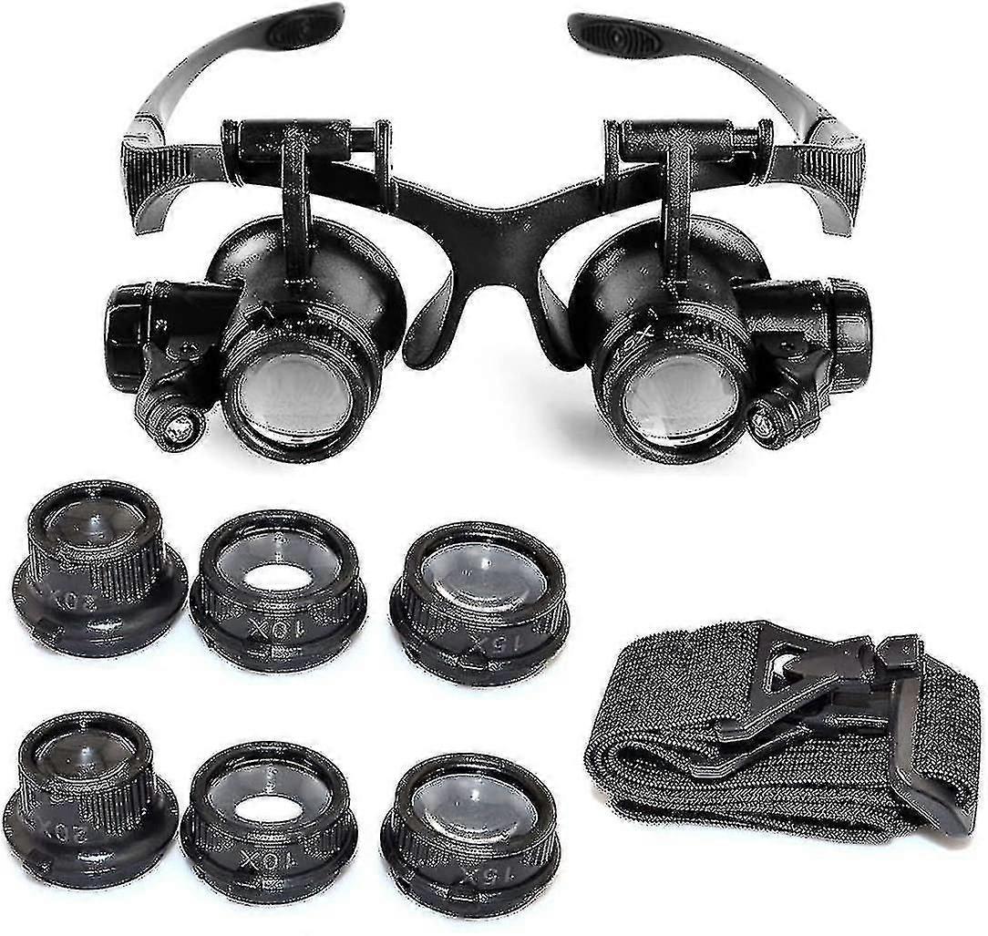 10x 15x 20x 25x Magnification, Adjustable Led Light Magnifying Glass-- From Tingquan