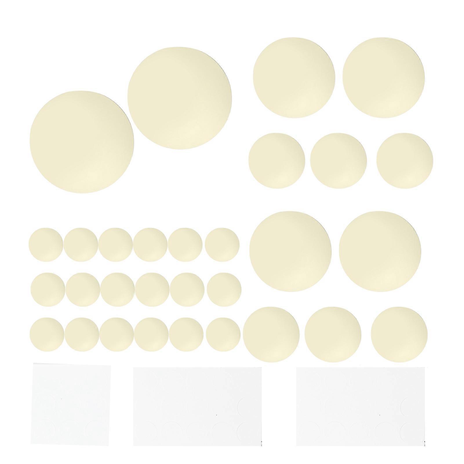 Mirror Wall Stickers Set Removable Circle Shape DIY Wall Decals for Home Decor, Modern Style, Easy to Apply