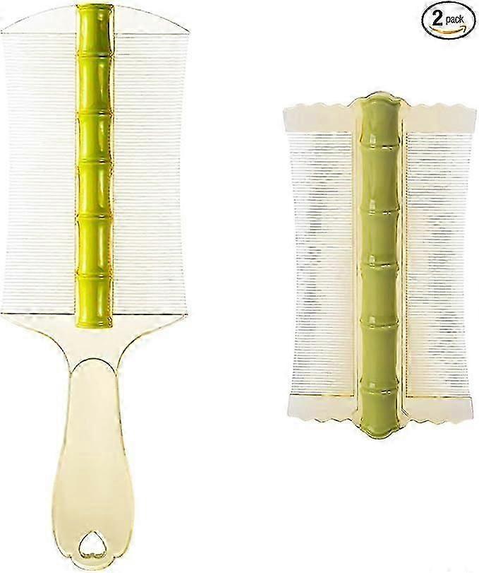 2Pcs Dandruff Comb Lice combs Fine tooth comb Dandruff comb remover Removal Fleas,Lice,Dandruff and Tangled Hair