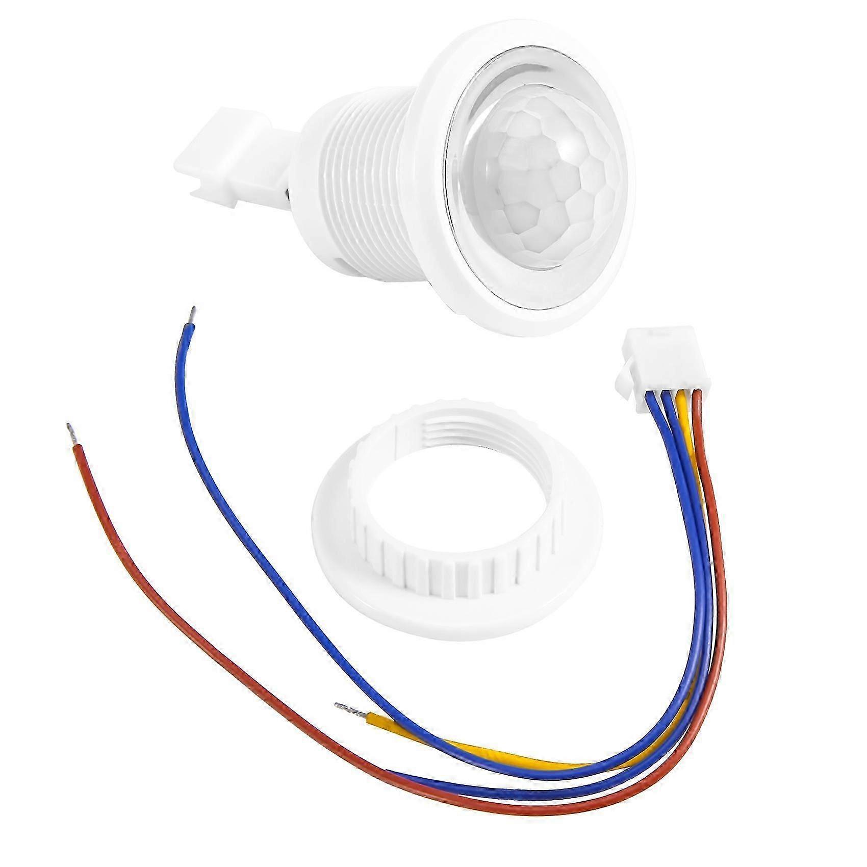 Mini PIR Infrarood Bewegingssensor Detectie 220V Instelbare Tijd Infrarood Automatisch LED Licht Heks JN