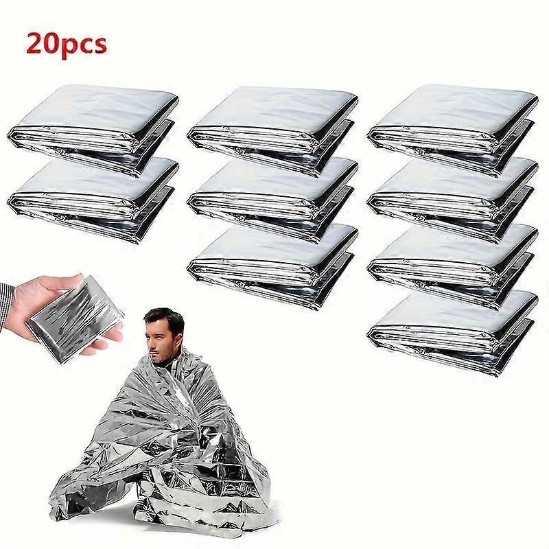 بطانيات حرارية متينة PET 10Pack / 20Pack / 30Pack للطوارئ - احتفاظ بالحرارة مقاوم للماء Reflec