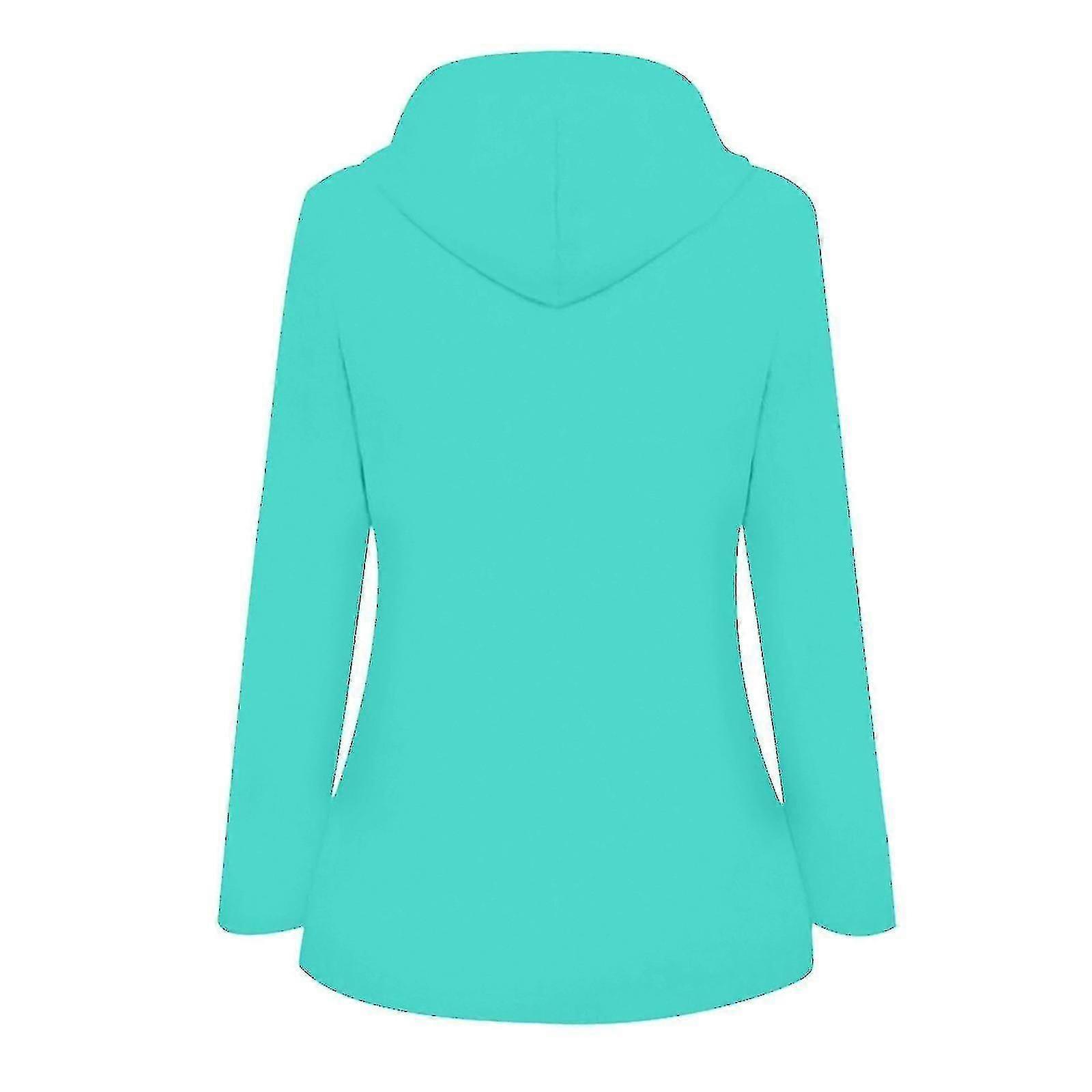 Femmes Solid Rain Jacket Outdoor Plus Size Imperméable à capuche Imperméable Imperméable Coupe-vent