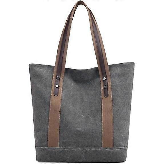 Women's Canvas Tote Bag, Retro Casual Work Bag, Made of High Quality Canvas, Polyester Lining, High Quality Zippers, Durable and Sturdy.