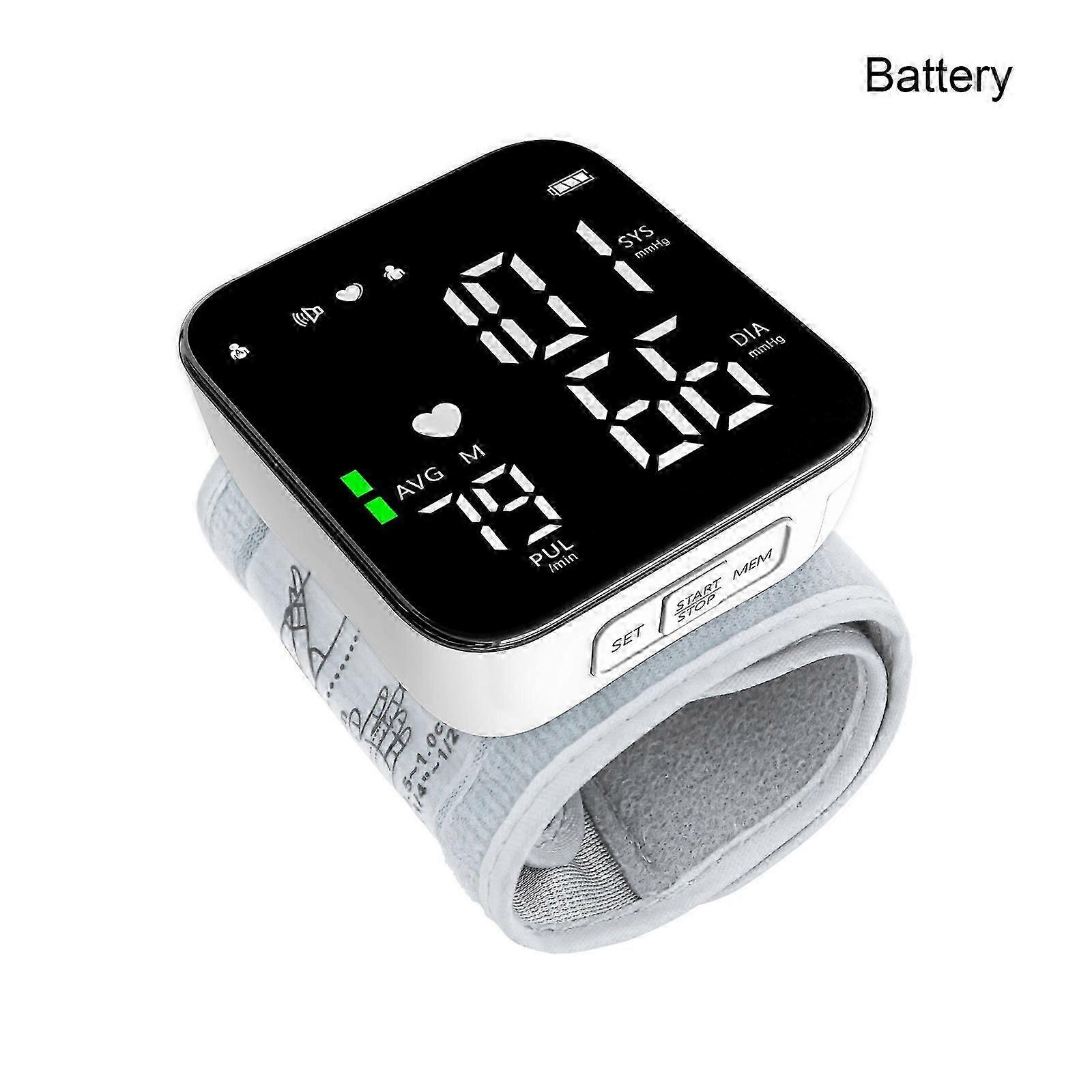 Automatic Digital Blood Pressure Monitor with Adjustable Wrist Cuff
