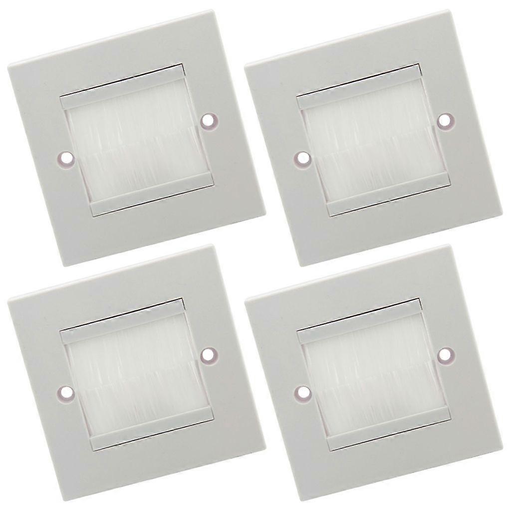 4Pcs Cable Passthrough Wall Outlet Entry Cover Wall Outlet Cable Entry Plate