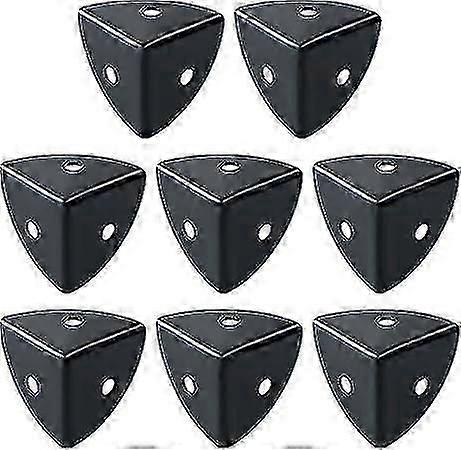 שחור נירוסטה מתכת מגיני פינה, מקרה טיסה 8pcs