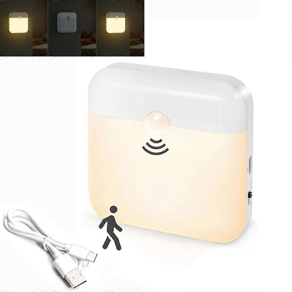 Rechargeable Motion Sensor Night Light, LED Stick-On Closet Light, Automatic Wall Light, Closet Night Lamp