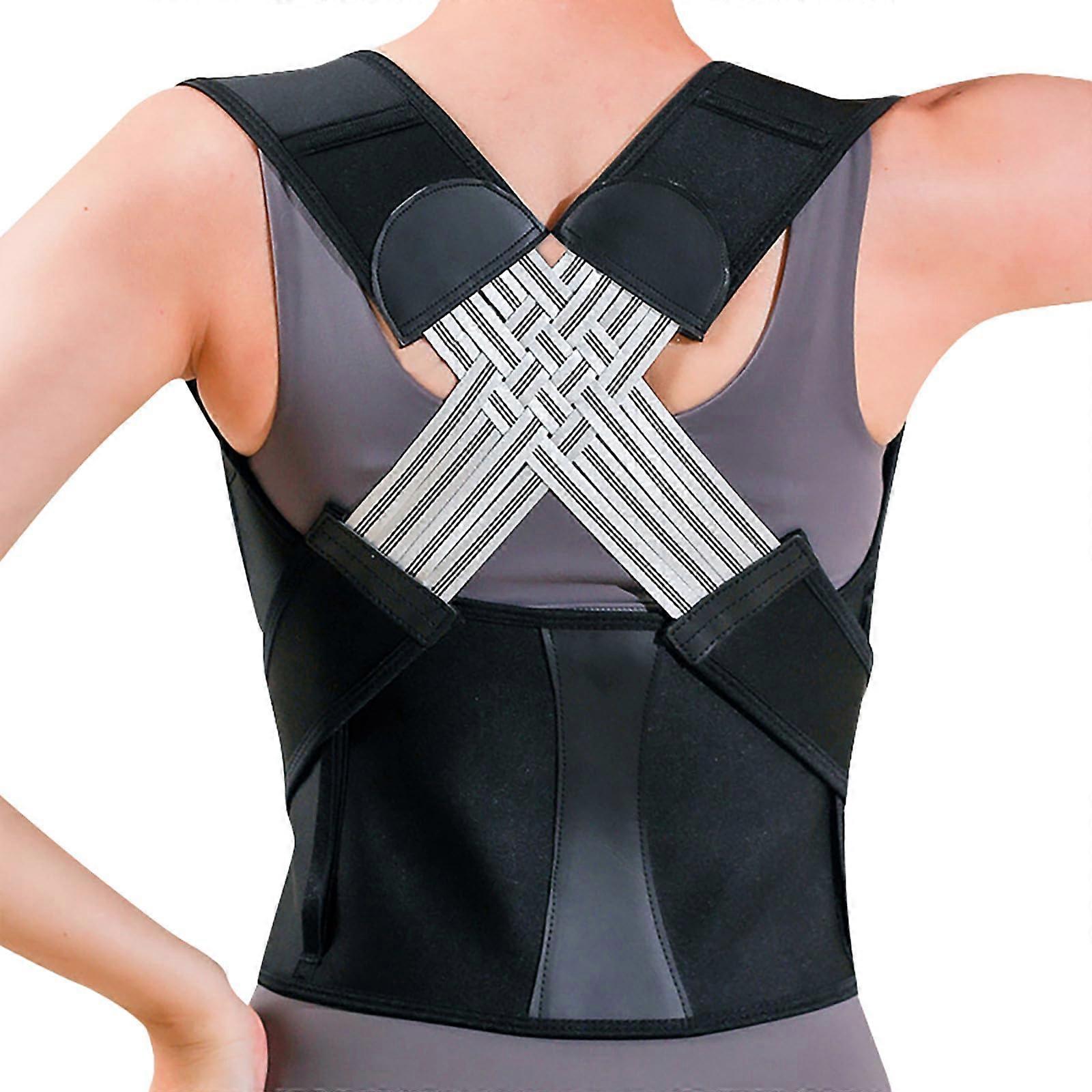 Posture Corrector with Adjustable Full Back Support for Upper and Lower Back Pain Relief in Scoliosis and Hunchback Size S