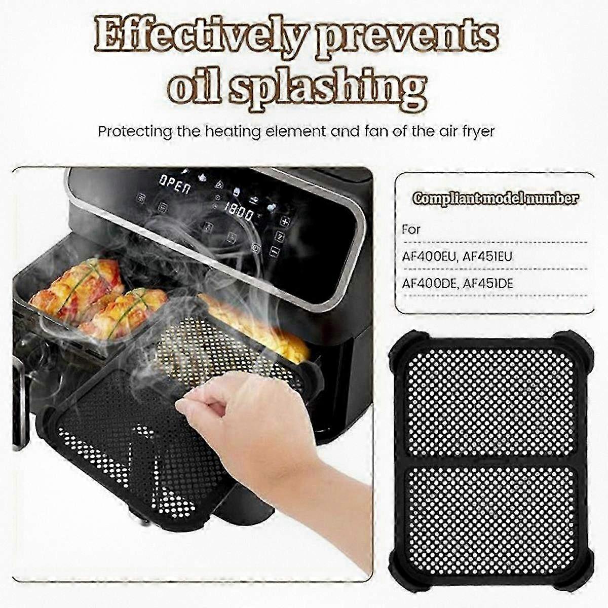 Silicone Splash Guard for Air Fryer, Reusable Kitchen Accessory
