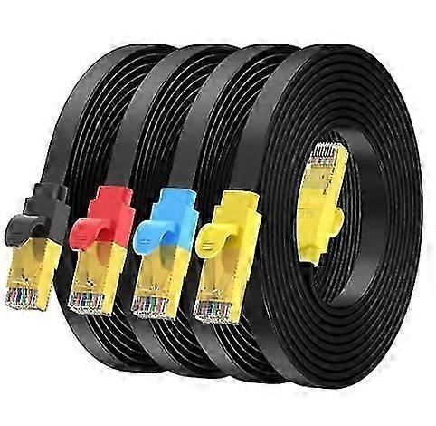 Cat 8 Ethernet Cable High Speed. Nylon Braided Network Cable Rj45 Connectors