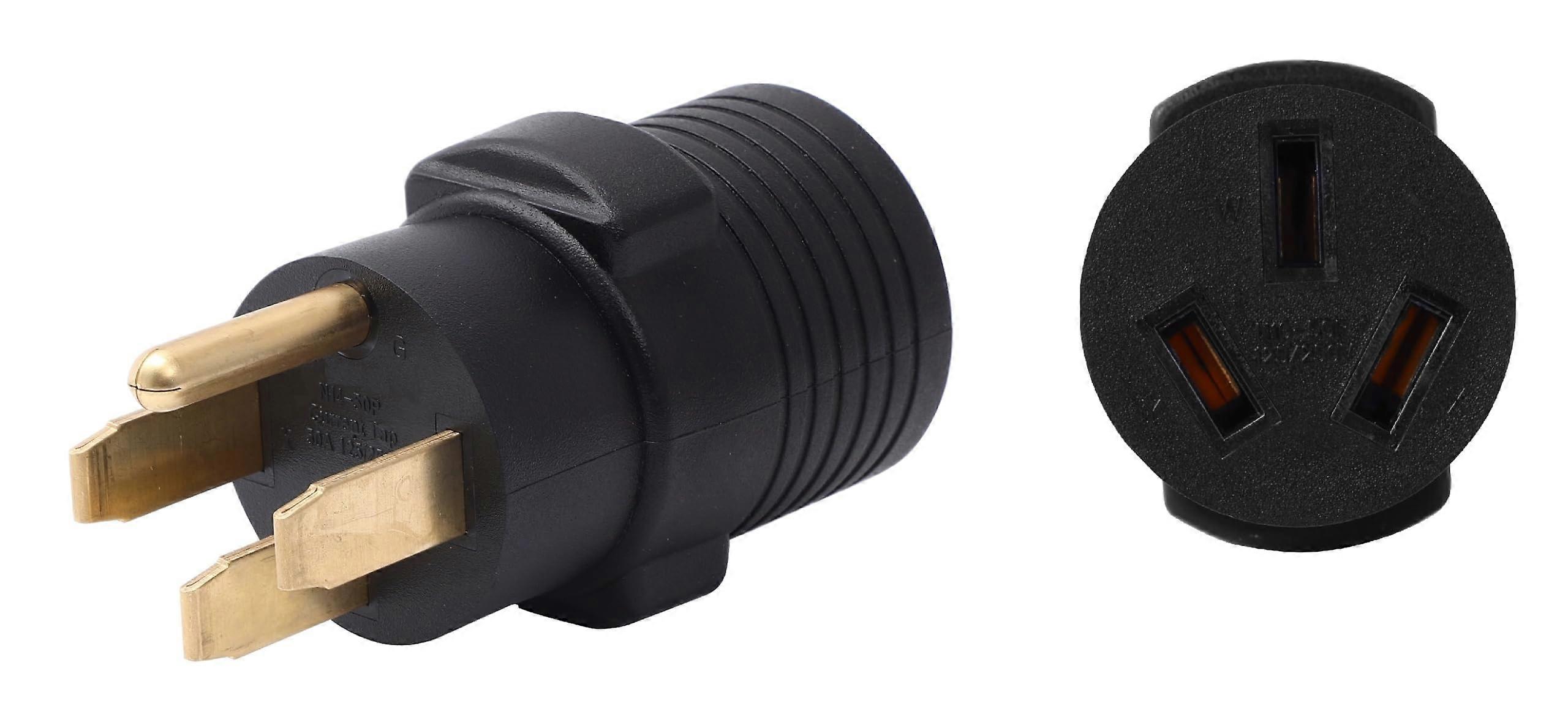 NEMA 14-50P to 10-50R Compact 125V/250V 50 Amp Welder Welding Dryer Power Cord Adapter Adaptor Connector Connecter