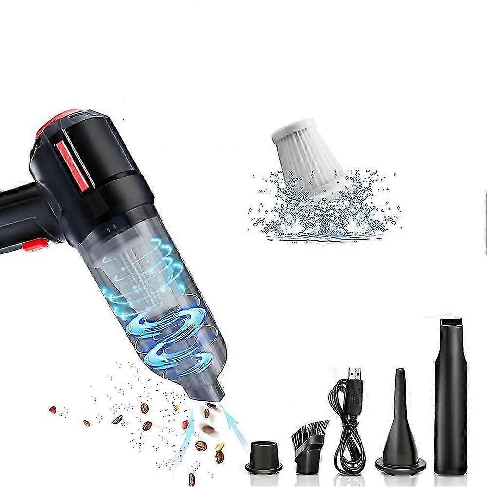 Rechargeable Mini Vacuum Cleaner, 6000 PA, Dust Off for Computer, Keyboard Cleaning