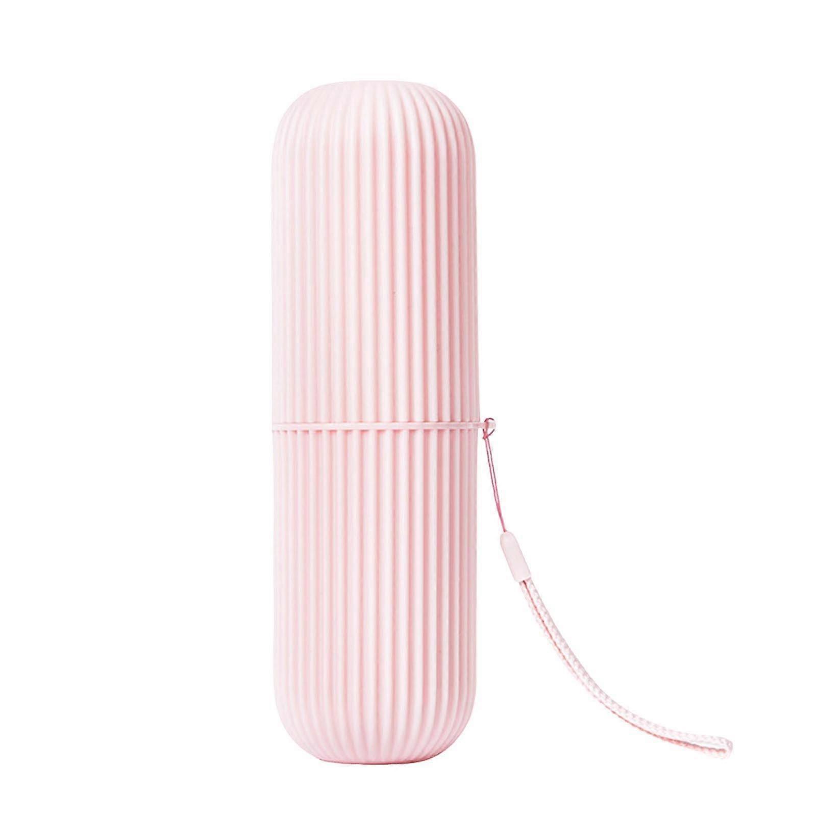 Portable Toothbrush Holder Cup Two-Section Design Large Capacity Toothbrush