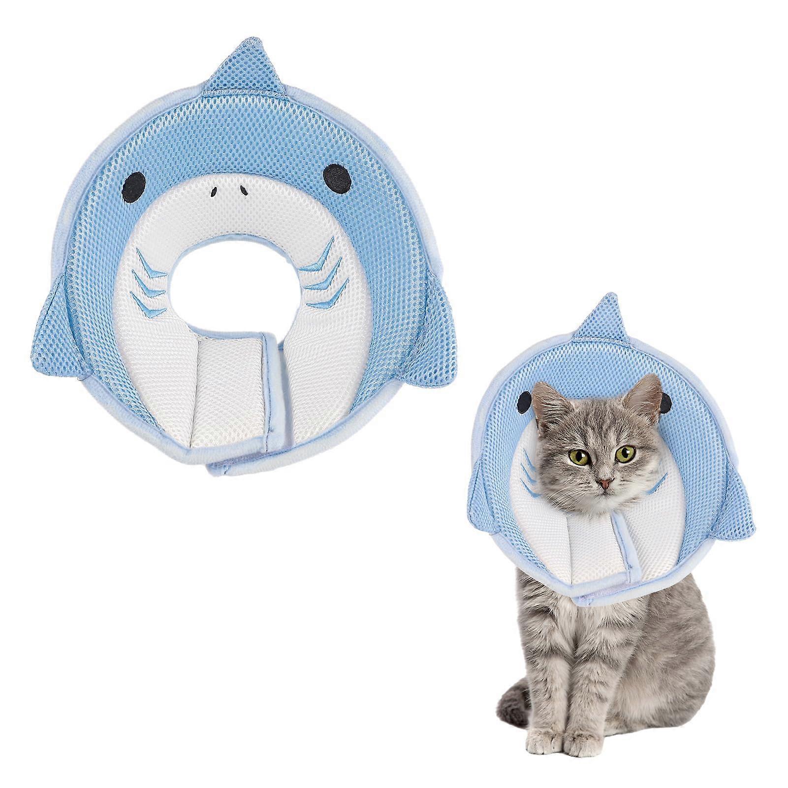 Cat Cone Yaka Soft Adjustable Recovery Collar for Cats, Cute Licking Prevention, Size S/M/L, Comfortable Fabric