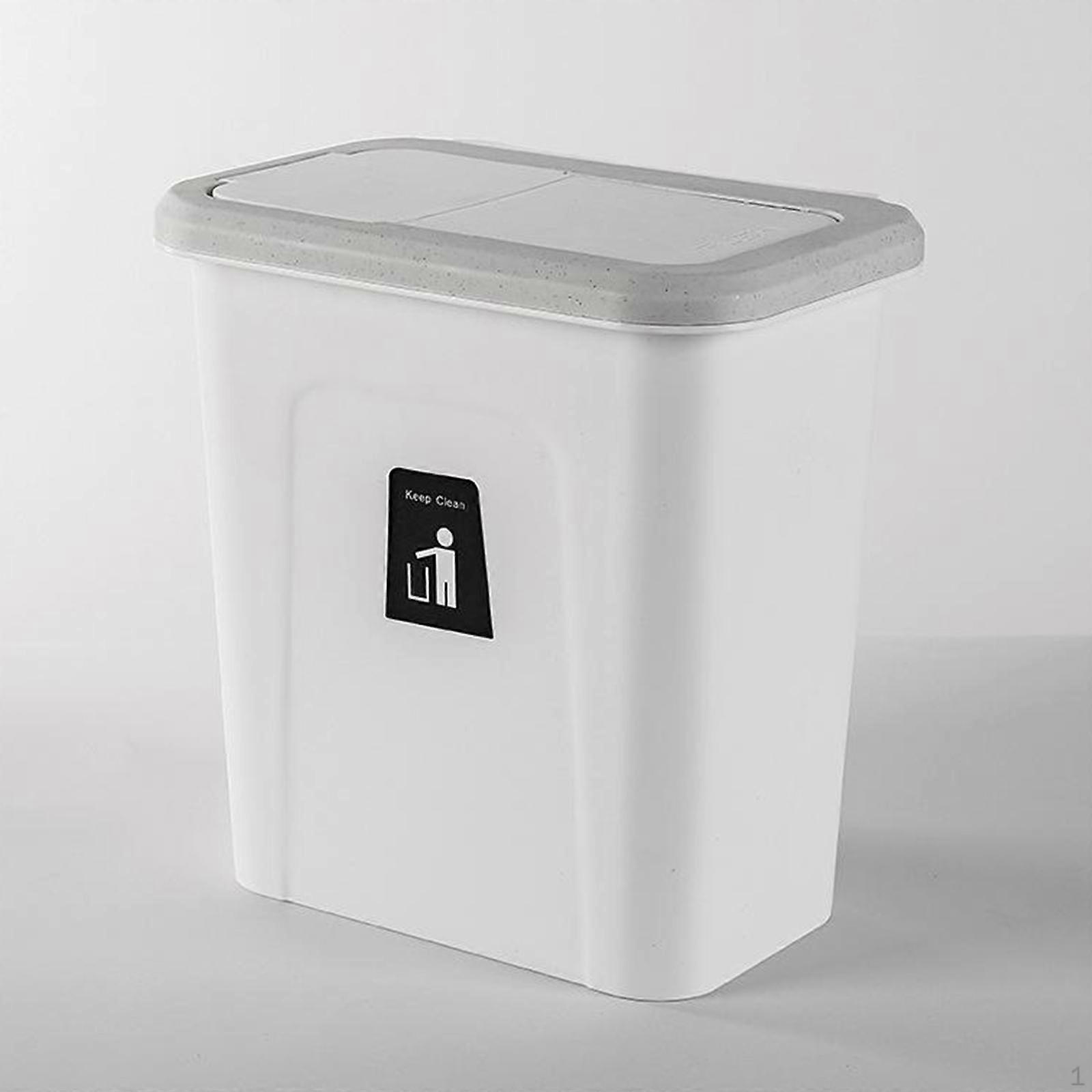 Compost Bin for Kitchen Counter or , Small Trash Can with Lid, Hanging Waste Bucket, Mountable