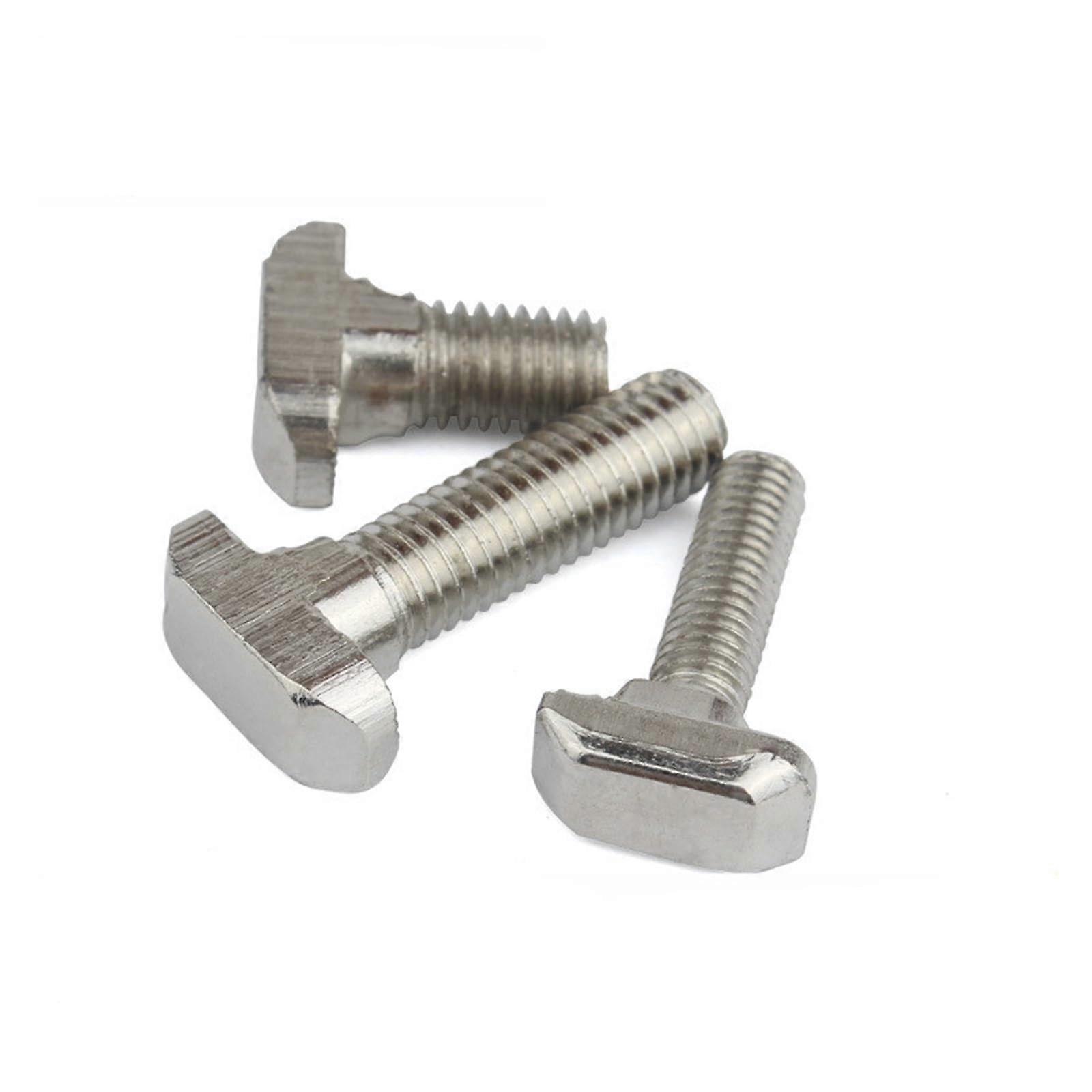 M5 M6 M8 T Hammer Head T Bolt Aluminum Connector Screws for EU 20/30/40/45 Profiles, Size 20-M5x12 (10pcs)