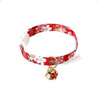 Cat Collar with Bell Adjustable Safe Pet Collar for Kitty Kitten Puppy Handmade Cat Collars 6.6-12.5 Inches