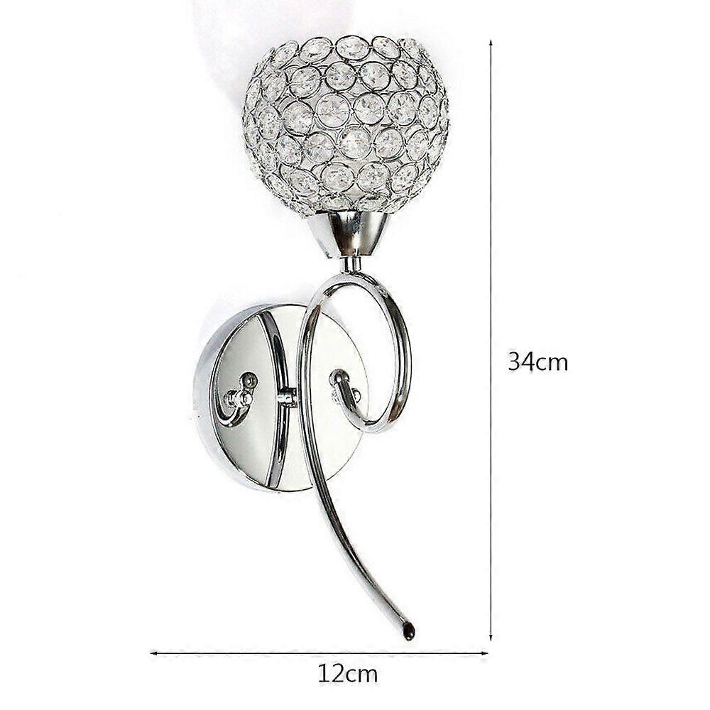 מנורת קיר מודרנית קריסטל יצירתי תאורת קיר Sconce תאורת קיר Luminaire סלון ביתי חדר שינה עיצוב חדר אמבטיה E14