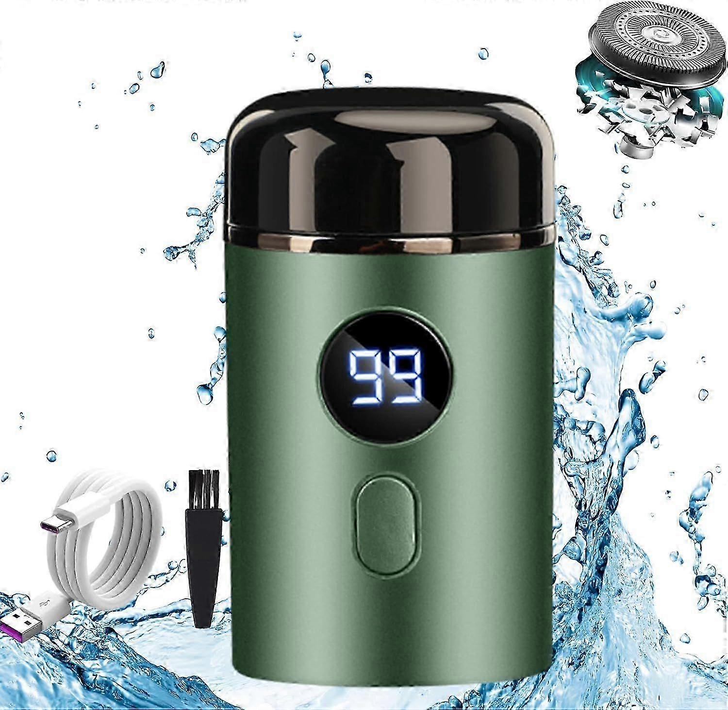 男士电动剃须刀迷你剃须 USB 可充电剃须刀旅行和家用