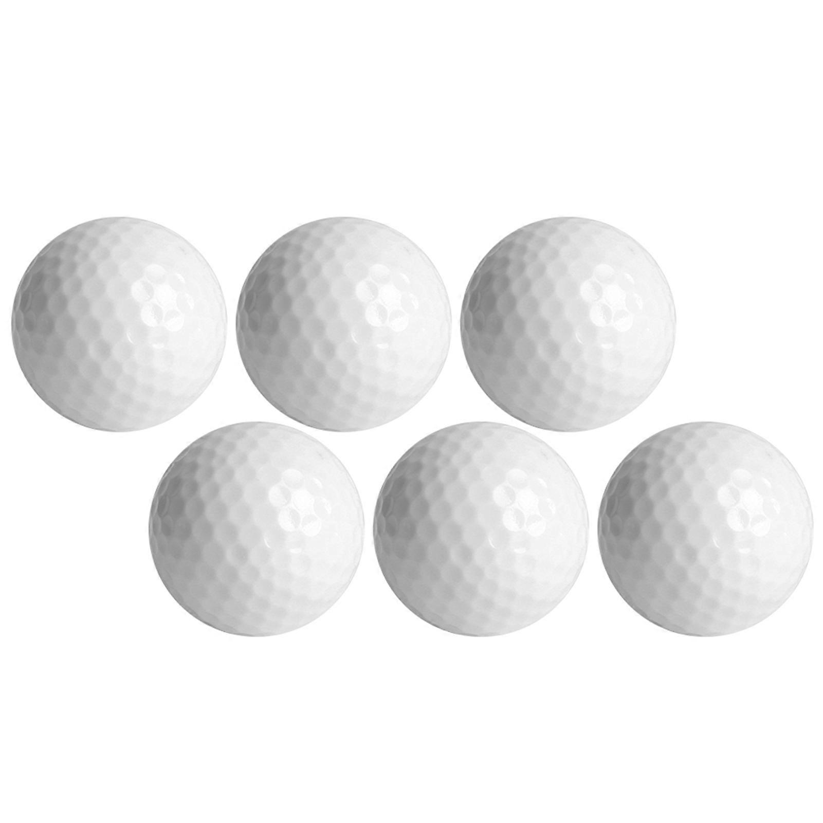 6PCS Synthetic Rubber LED LED Golf Ball Bright At for Night Daytime TrainingBlue