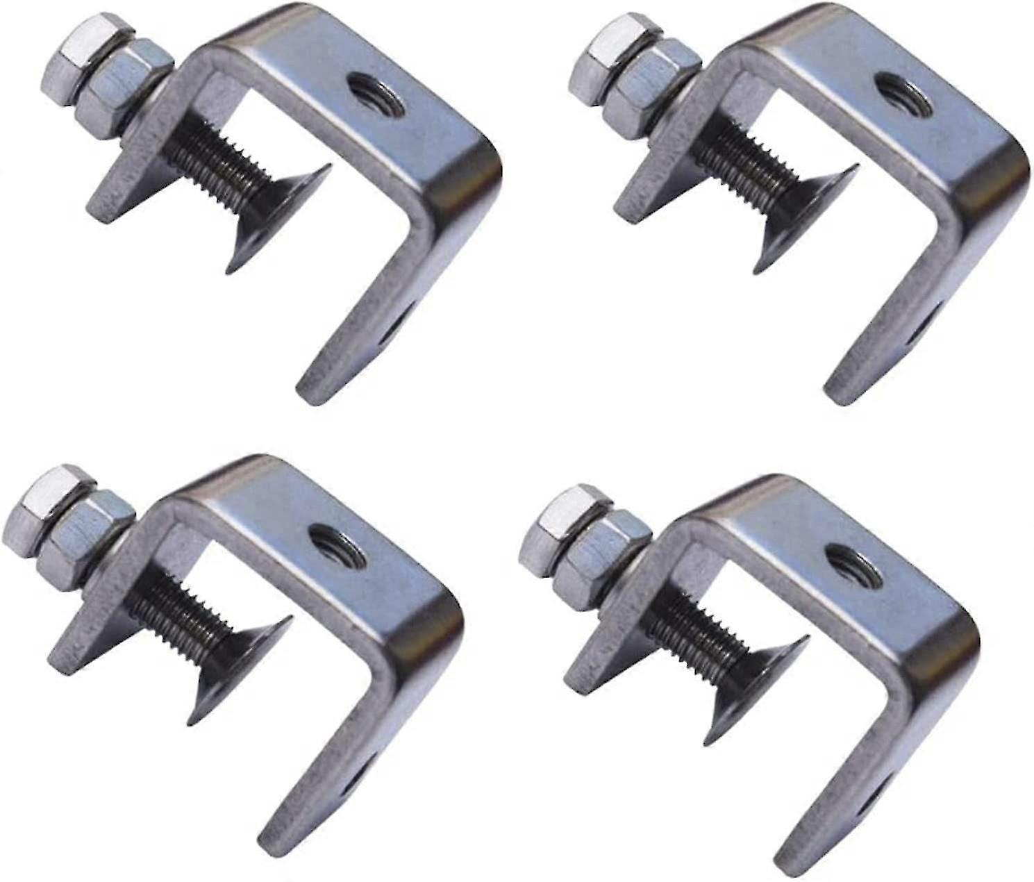 4 stuks 304 roestvrij U-vormige C-vormige klemmen vise met brede kaakopening