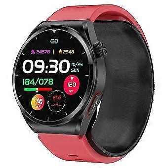 S22 ECG Smart Watch Luchtpomp Type ECG Bloedglucosemeter Activiteit Fitness Tracker - Rood