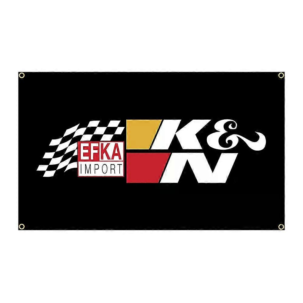 Shibingsheng 90x150cm K&N Performance Race Flag Polyester Printed Garage or Outdoor Decoration Banner Tapestry