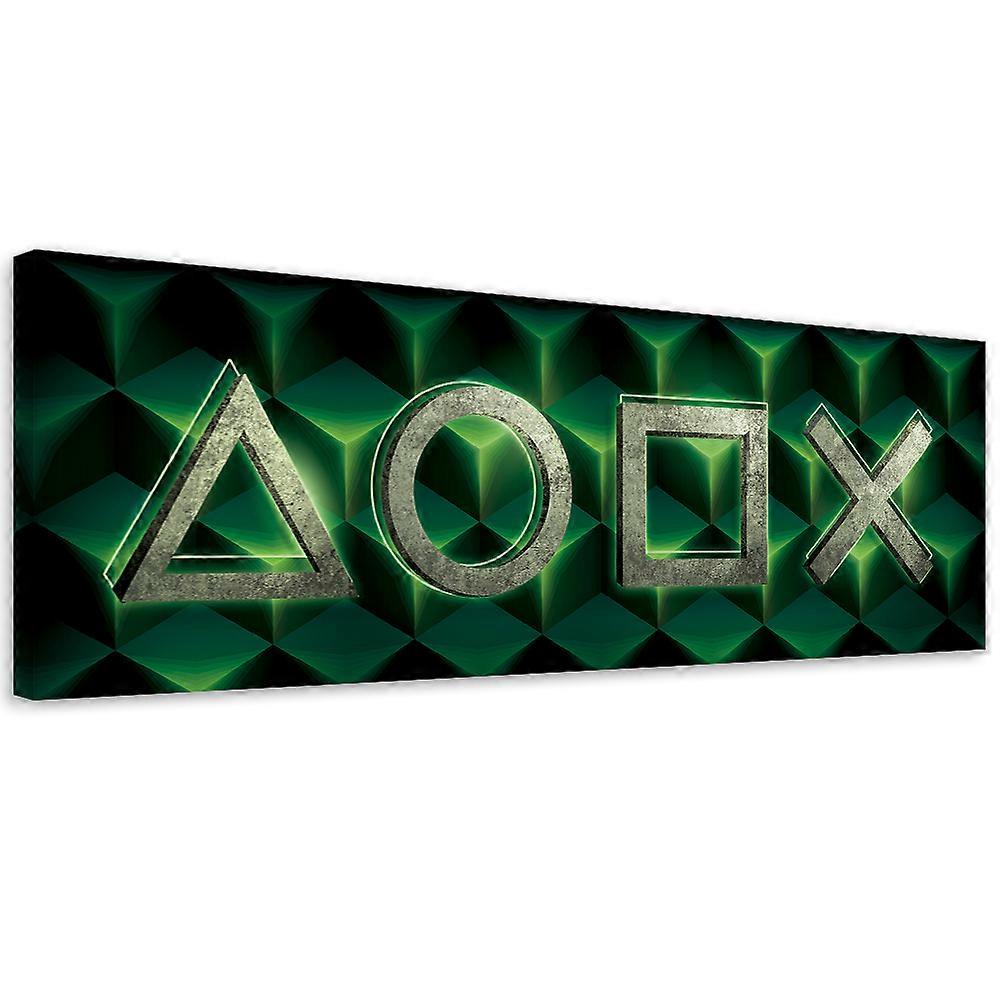 Impression sur toile, Symboles de jeu - 90x30