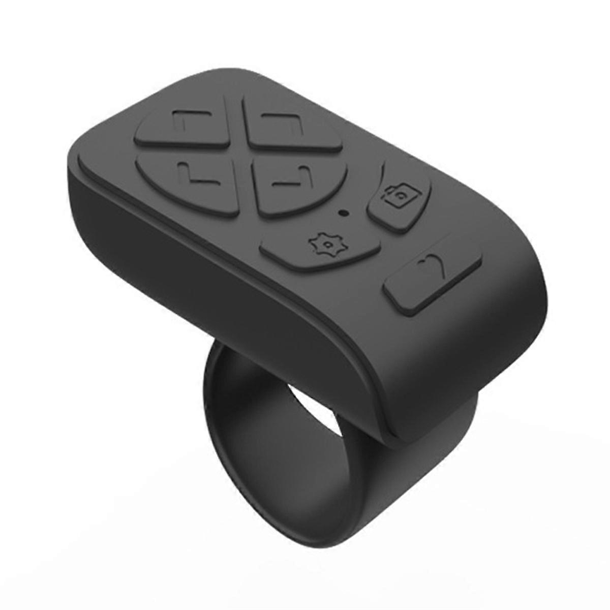 Wireless Bluetooth Remote Control Fingertip Remote Control Ring Page Turner Rolling Ring for Phones Tablets Cameras A