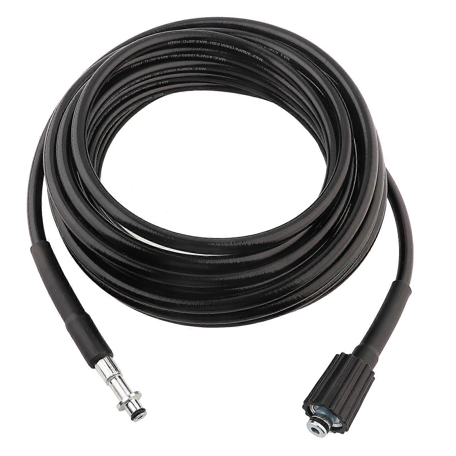 High-pressure washer hose cleanable, replaceable steel wire