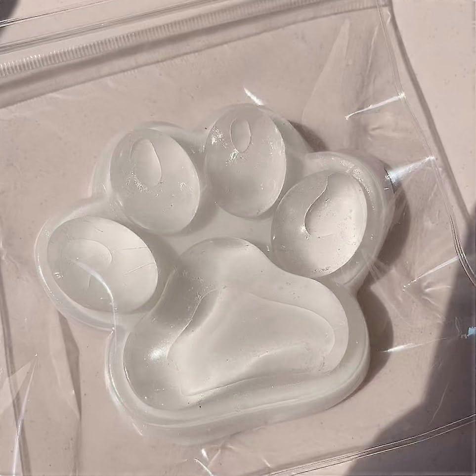 Big Cat Paw Squishy Toy Clear Cat Paw Squeeze Toy 5.5 Inch Soft High-Resilience Stress Relief Executive Desk Toy