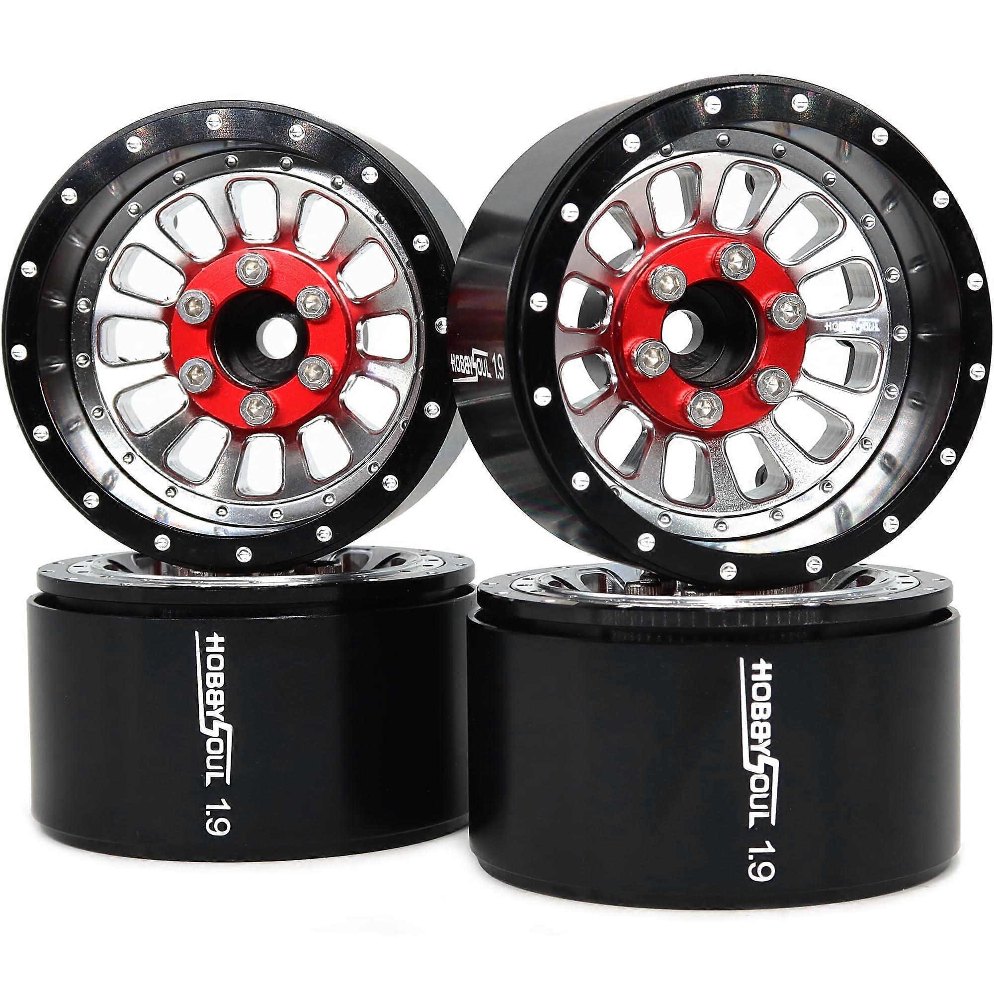 1.9 Beadlock Wheels, Adjustable, 4 Negative Offsets, 31mm Rims, 1:10 Crawler Compatible (TRX-4, SCX10, Gen8) 4-Pack