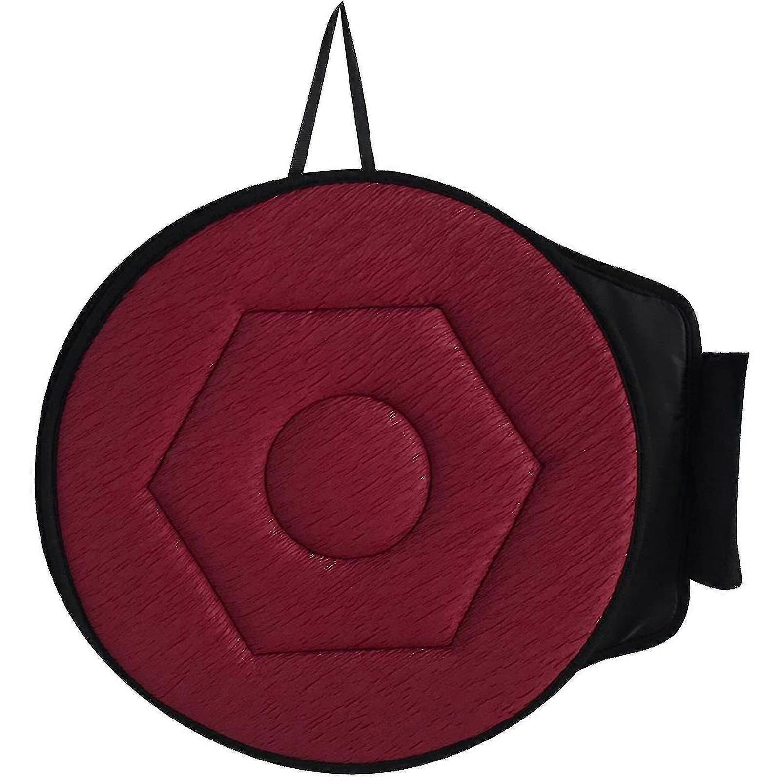 360 Degree Rotating Car Seat Cushion - Easy In & Out, Soft Pad (Big Red)