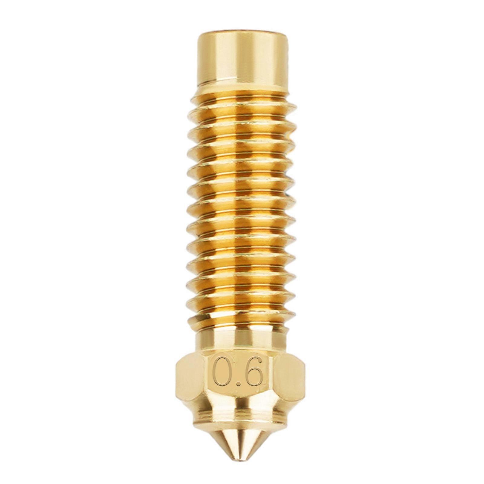 Copper Plated Nozzle Hardened Steel High Speed Nozzles For Neptune 4Plus 4Max 3D Printer Brass Nozzle 1PC 0.6mm