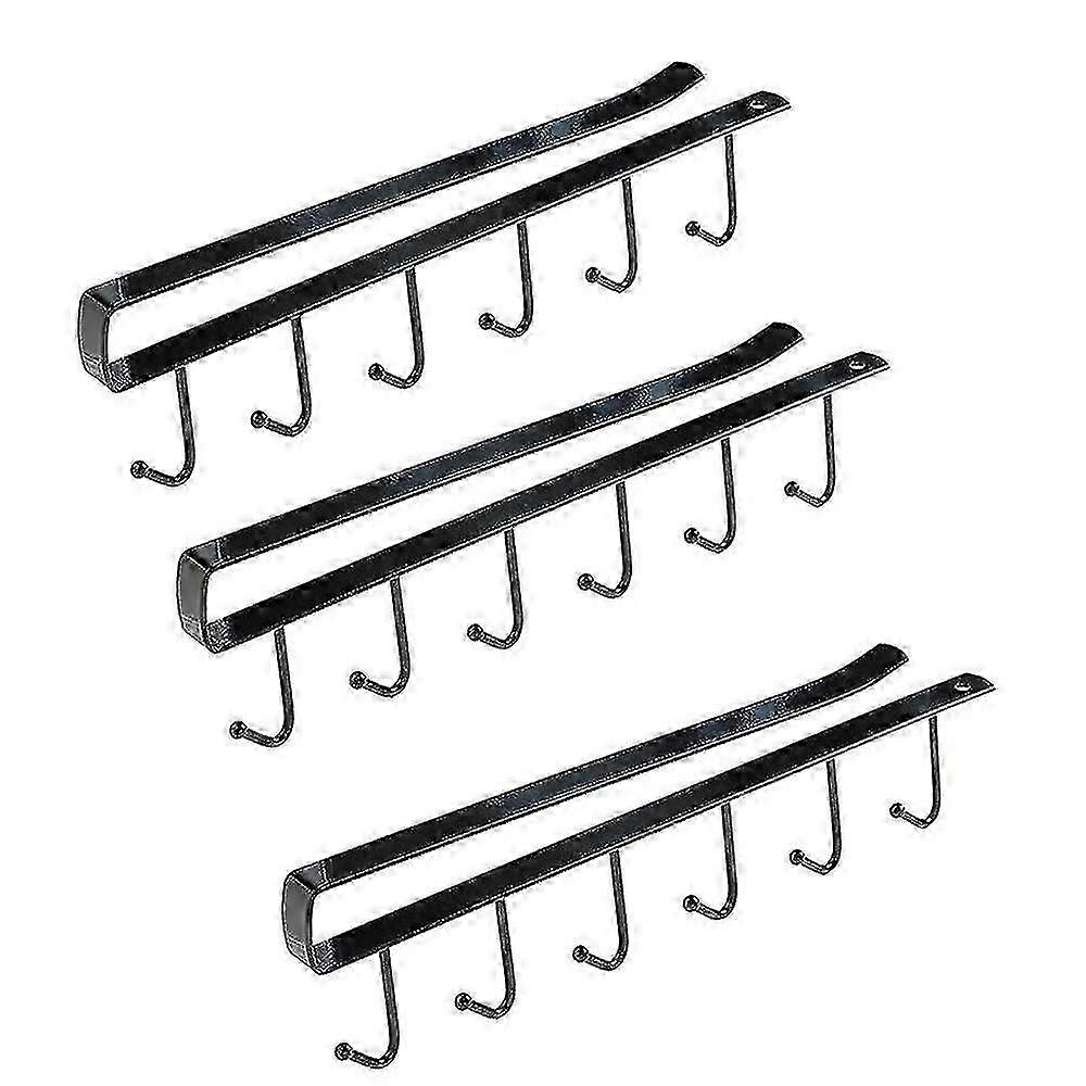 Wrought Iron Seamless Nail-Free Hooks for Cabinet Storage & Wardrobe Organization - Multi-Function Rack