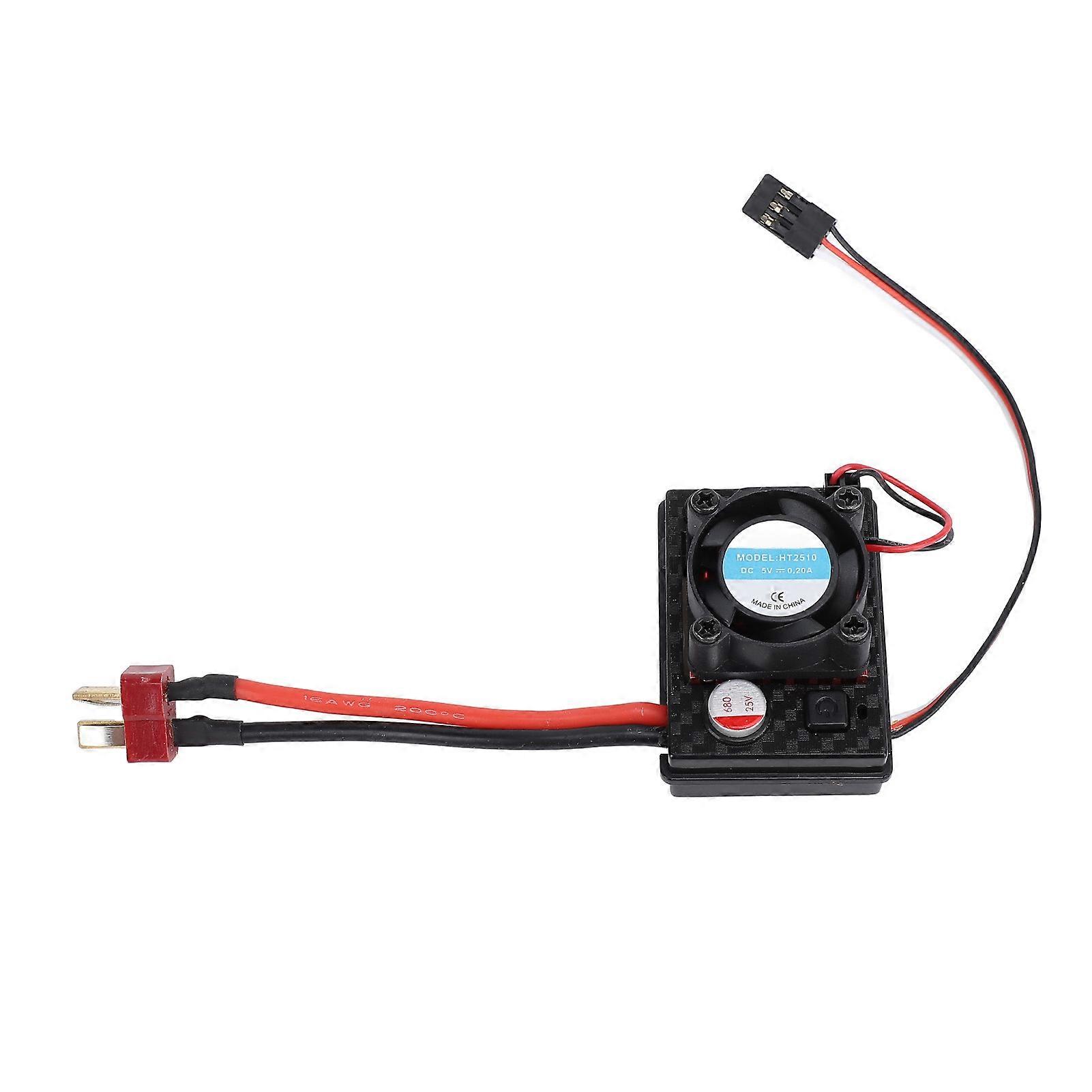 35A RC Brushless ESC Remote Control Car Model Modification Upgrade Accessory Brushless ESC with Fan for WLtoys 124008 124016 RC Car 