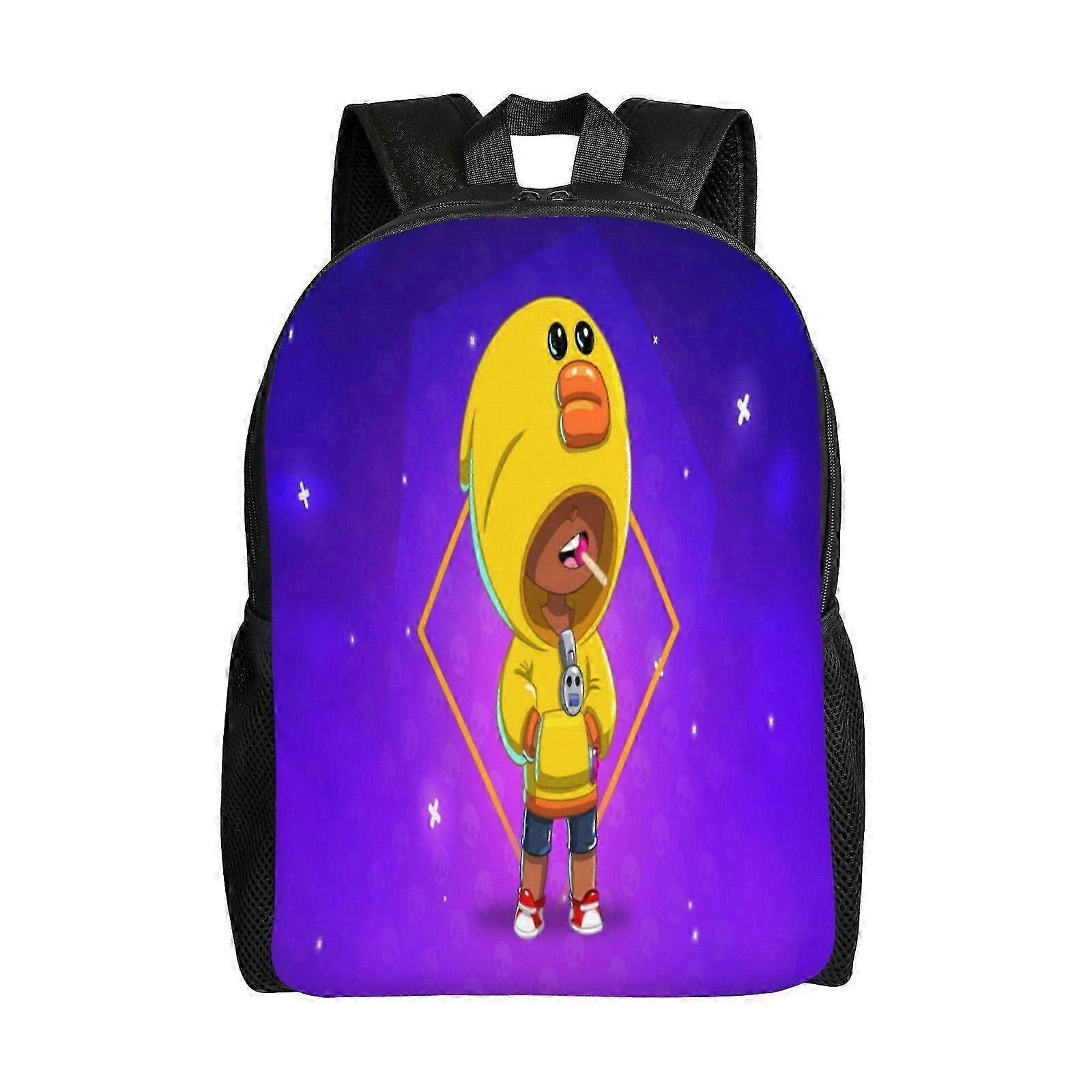 Colorful Cartoon Fighters Backpack for Work and Travel, Durable Rucksack with PVC Bottom, Large Capacity Bag for Laptop and Essentials