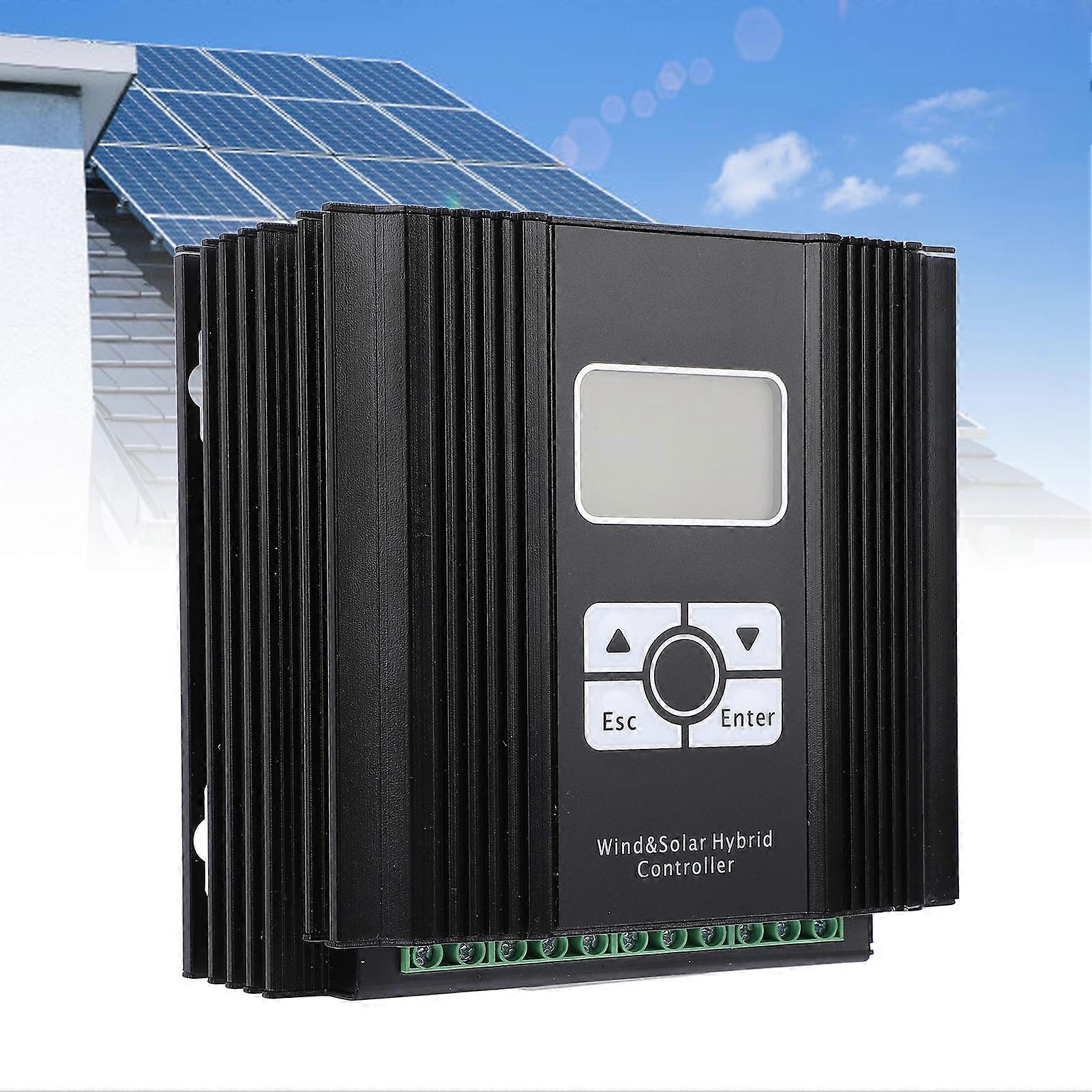 48V Wind Solar Hybrid Controller 400W LCD Display MPPT Wind Solar Charge Controller 600W fan 