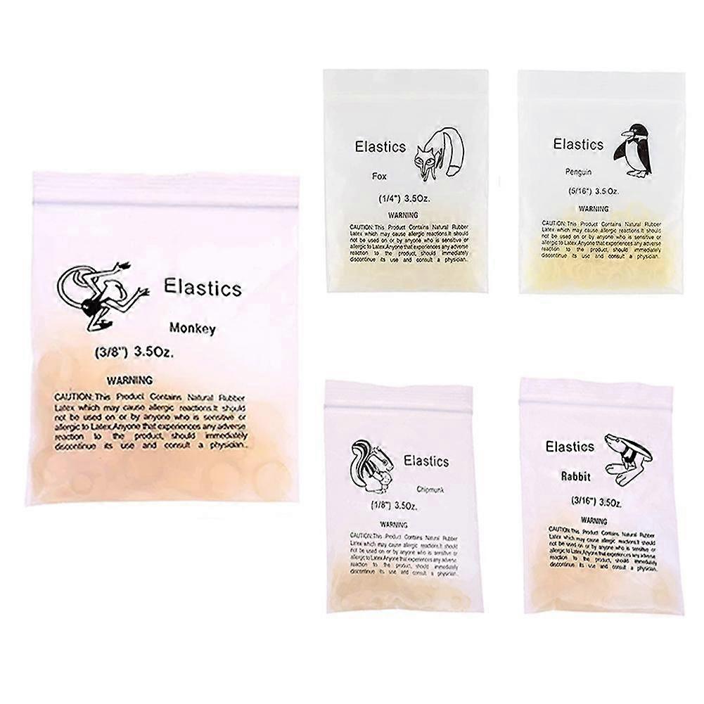 1(B)$Dental orthodontic elastic ring rubber band rubber chain tooth correction traction oral material 100 pieces per pack