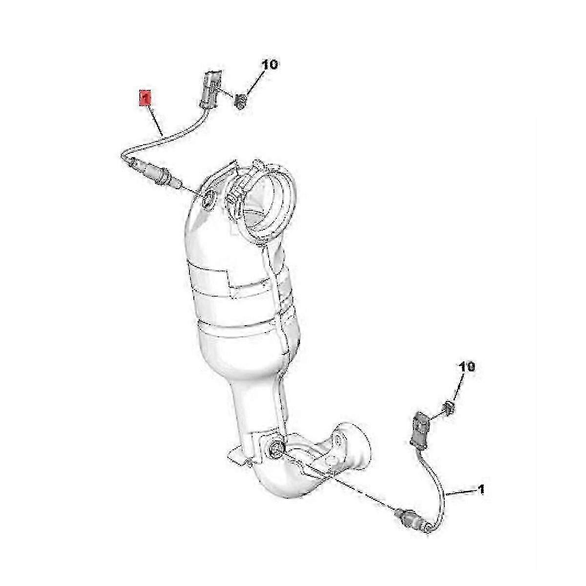 2X Syresensor 9673438580 9810634380 för Citroen C-Elysee C3 DS3 1.2 VTi 2008-2016