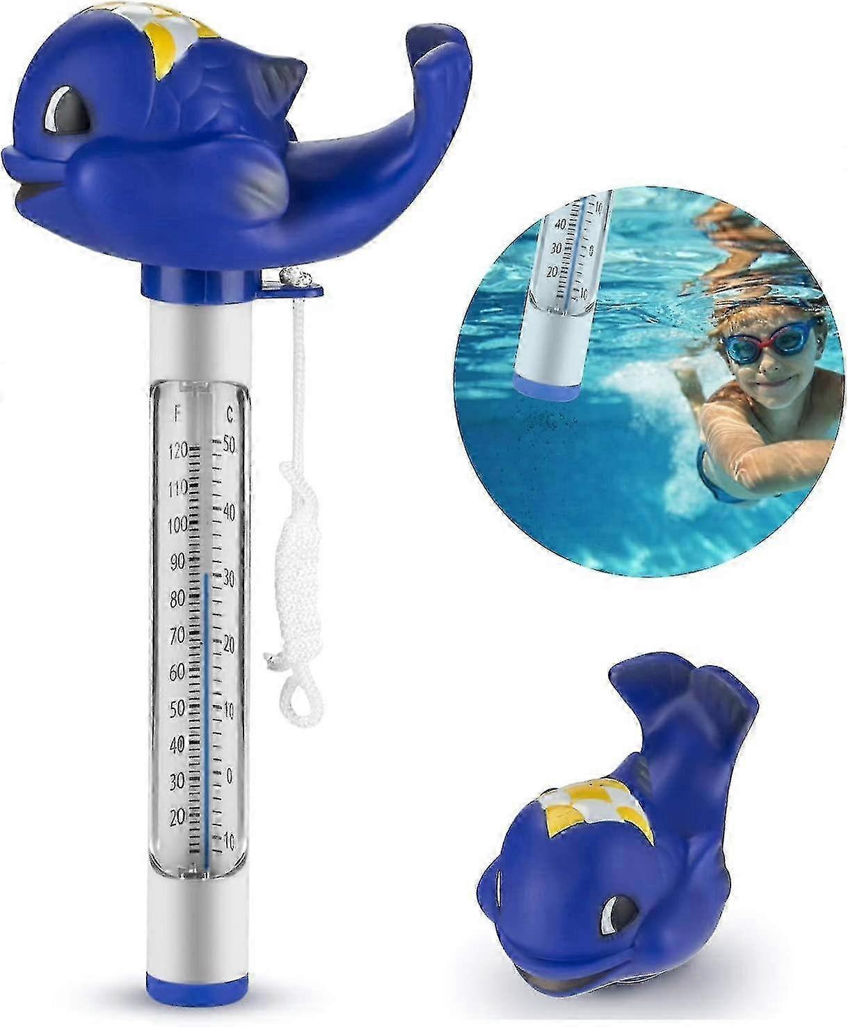 Pool Thermometer Floating Thermometer Cartoon Style Water Thermometer for Swimming Pools, Spas