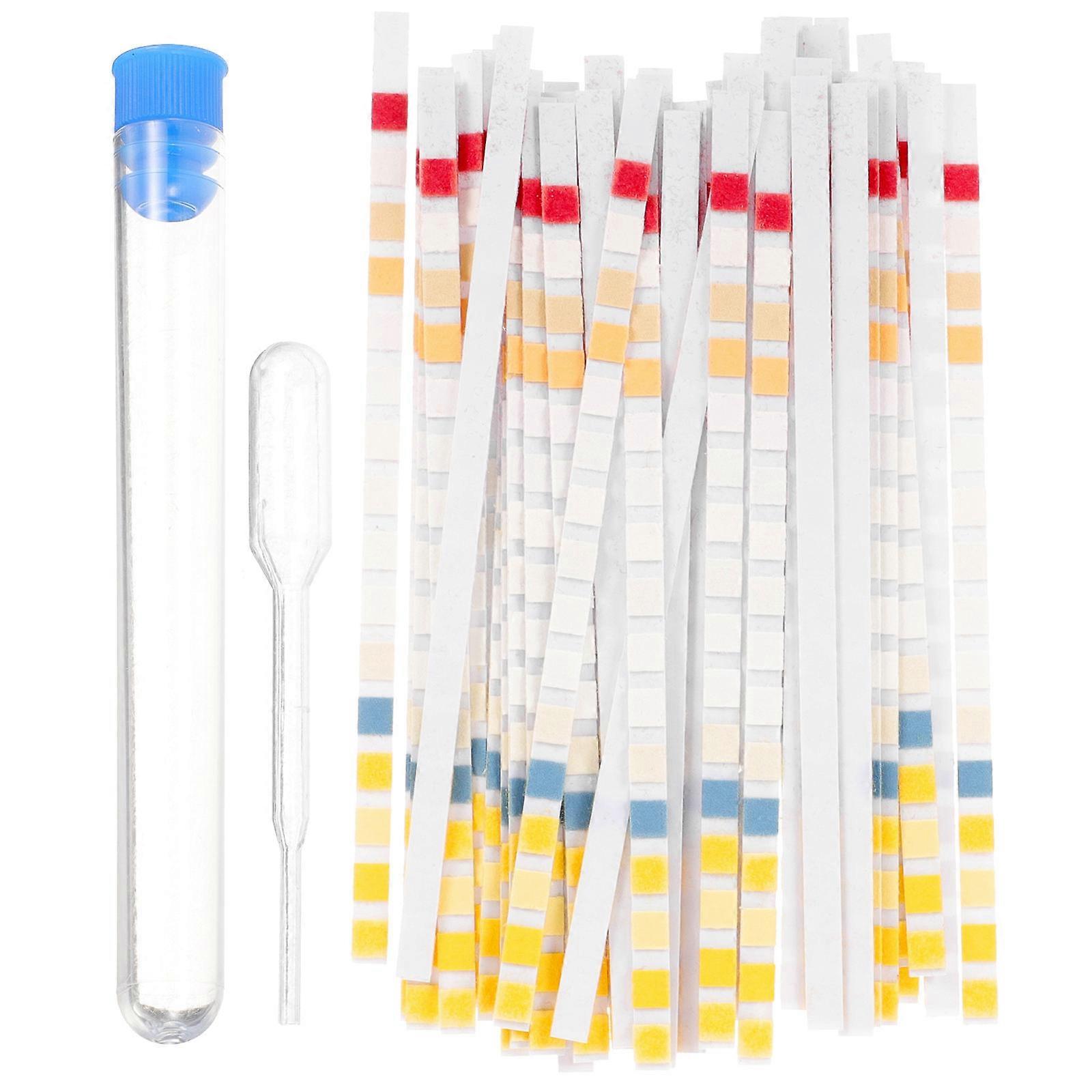 50 Pack Assorted Color Drinking Water Test Strips for Home Use Simple Easy to Use 16 in 1 Quality Testing