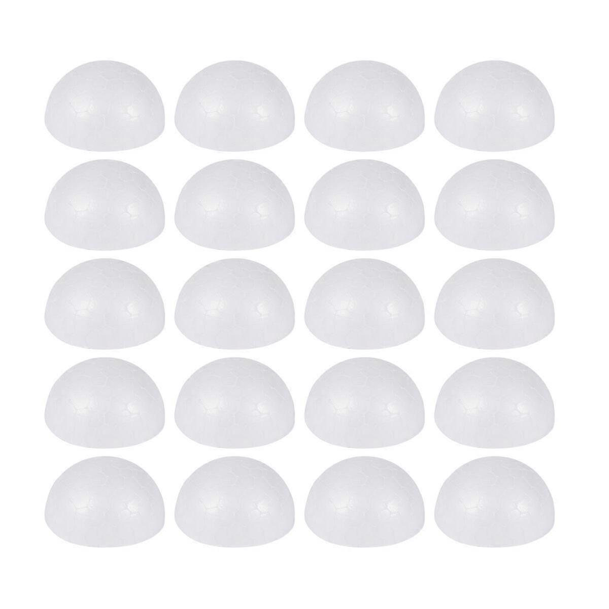 200 Pcs Cosplay Accessories Semicircle Ornament Half Round Foam Styrofoam Balls Half Craft Half Foam Craft