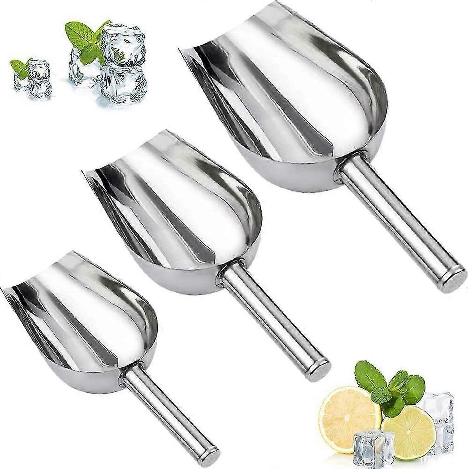 Multifunksjonell rustfritt stål is spade (3 størrelser) 3 stykker