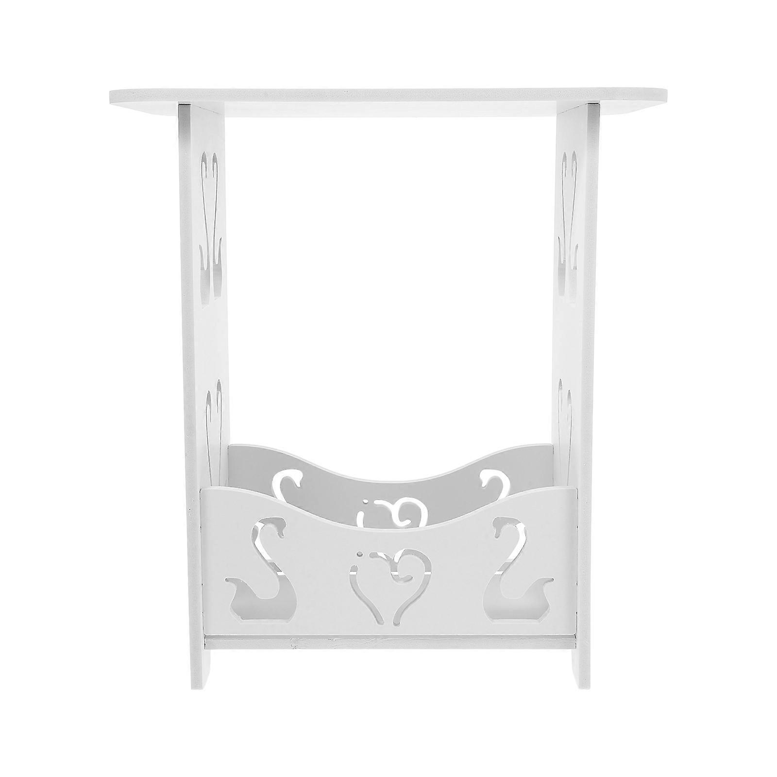 Rustic Side Table End Table Bedside Nightstand 40.00X36.00X24.00CM Storage Living Room Tables 1Pcs