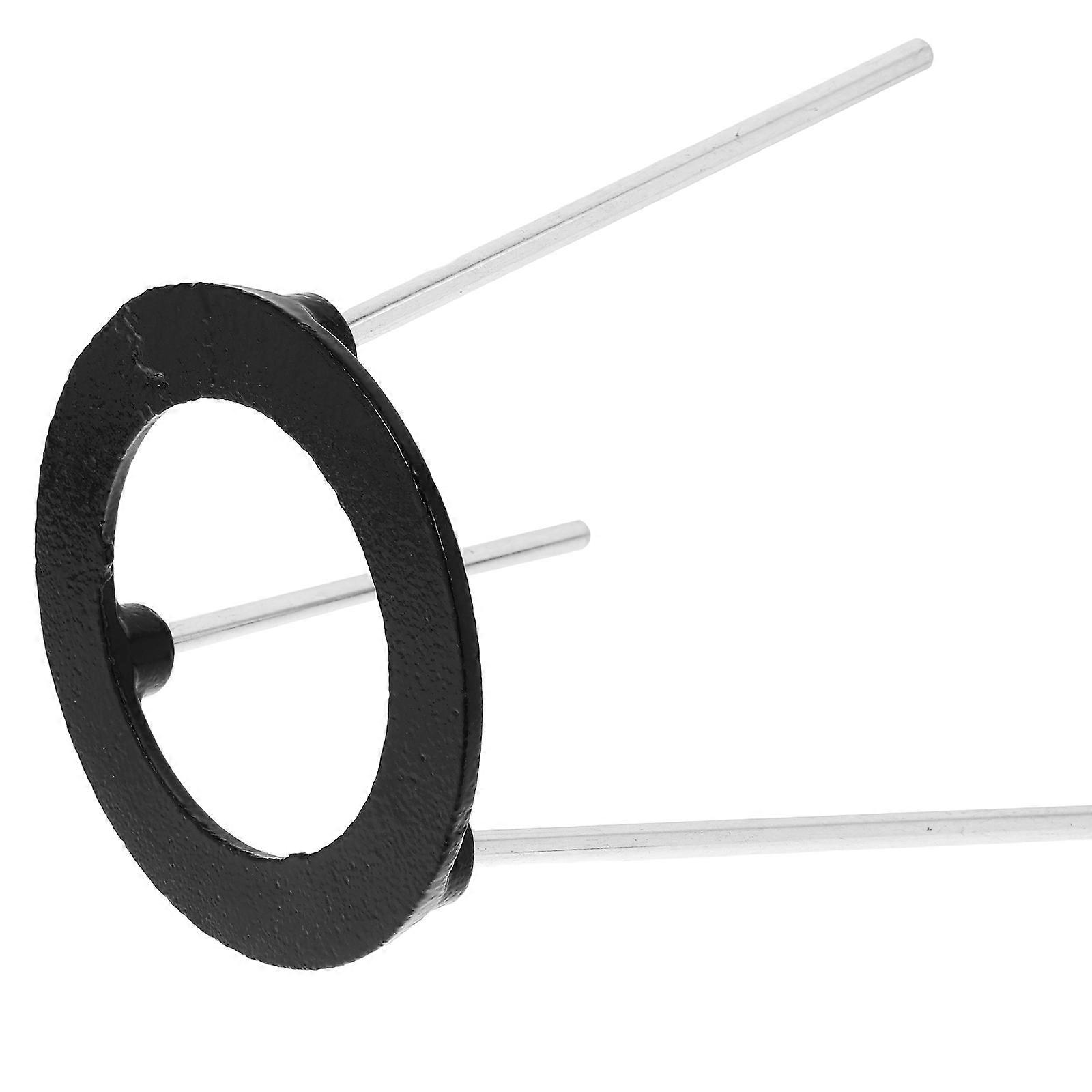 Lab Burner Stand Tripod Lamp Stand Black 15.00X11.00X11.00CM For Student And Teacher Use 1Set