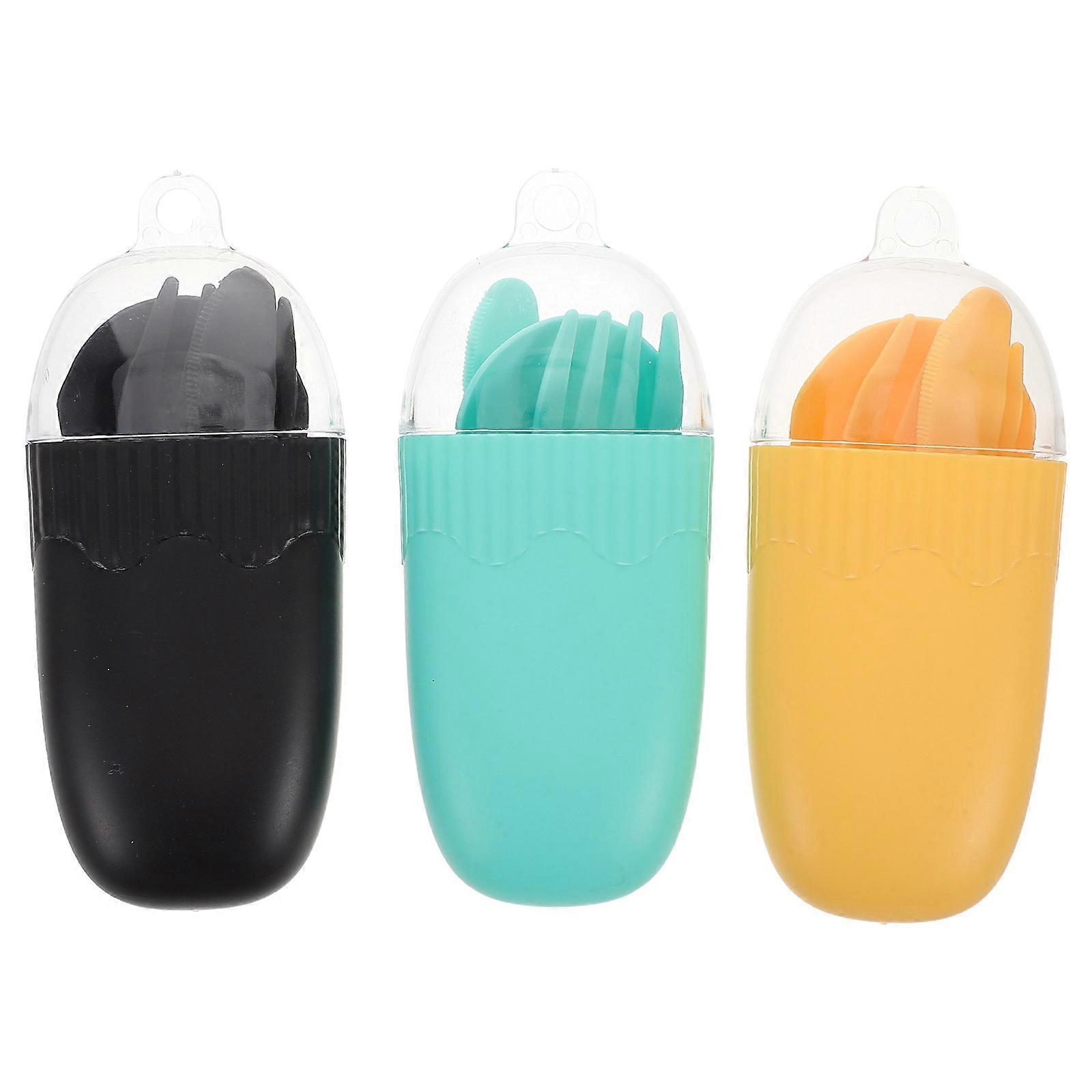 Lightweight Portable Utensil Set with Case – Reusable Fork & Spoon for Travel, Picnic, Daycare & Family Trips – Organized Storage Box Design