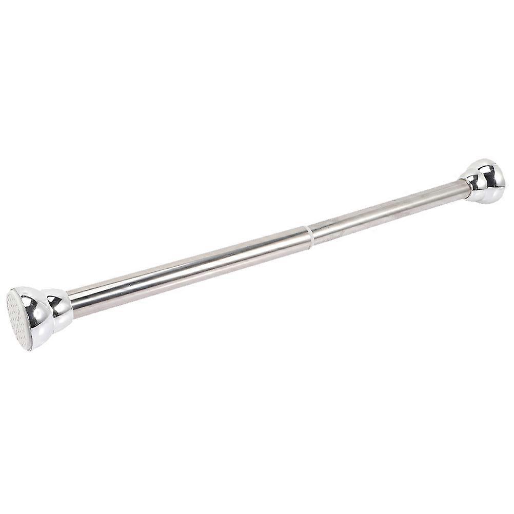 Replaceable Curtain Pole Telescopic Curtain Extendable Curtain Poles Kitchen Bath Curtain Rod Rubber Material 1Pack